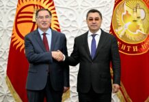 Президент Садыр Жапаров принял главного омбудсмена Турецкой Республики Шерефа Малкоча