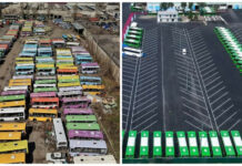 Автопарк бишкекских автобусов до и после реконструкции