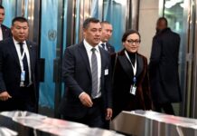 Президент Садыр Жапаров прибыл в штаб-квартиру ООН в Нью-Йорке для участия в Саммите по ЦУР