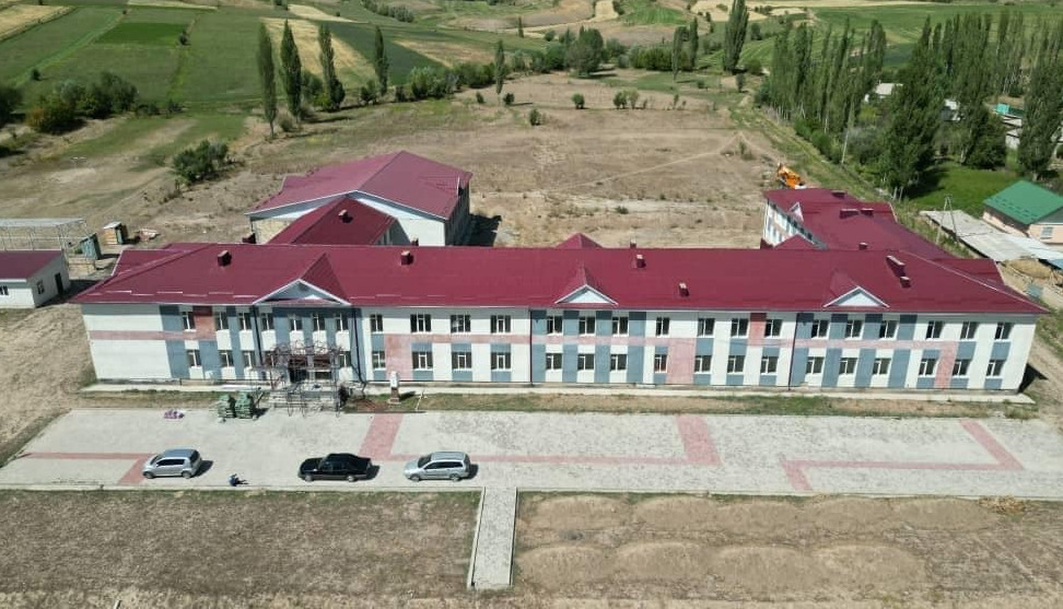 Bez nazvaniya 3 В Таласе завершается строительство школы, которую строят уже 8 лет