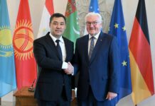 Садыр Жапаров встретился с президентом Германии Франком-Вальтером Штайнмайером