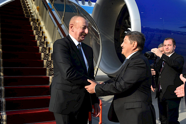 6527d52df403e В Кыргызстан прибыл президент Азербайджана Ильхам Алиев 