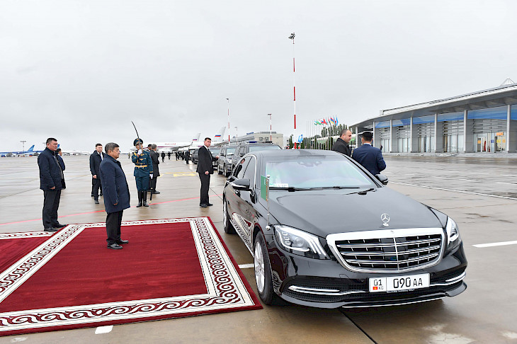 В Кыргызстан прибыл президент Туркменистана Сердар Бердымухамедов 