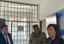 КРнын Акыйкатчысы (Омбудсмен) Джамиля Джаманбаева Жалал-Абад шаарындагы аялдар жана жашы жете элек өспүрүмдөрдүн тергөө абагына барды