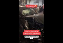 В Бишкеке пьяный водитель Lexus устроил ДТП (видео)