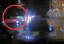 В Бишкеке машина сбила патрульного милиционера