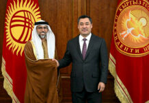 Садыр Жапаров принял министра энергетики и инфраструктуры ОАЭ Сухейля Аль-Мазруи