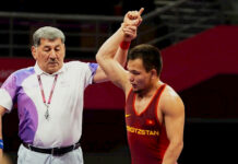 Орозобек Токтомамбетов завоевал бронзу по вольной борьбе на Азиатских играх