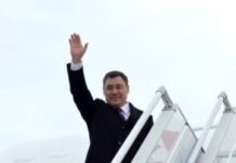 Садыр Жапаров летит на саммит ОДКБ в Беларусь