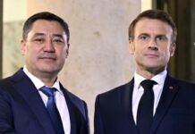 Садыр Жапаров провел переговоры с президентом Франции Эммануэлем Макроном