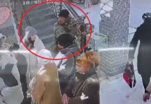 В Нарыне мужчина ударил девушку в очереди к банкомату (видео)