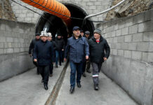 Садыр Жапаров “Алгакадам” ирригациялык каналынын курулушу менен таанышты