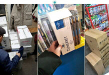 Налоговики изъяли 11,7 тыс. пачек контрафактных сигарет на Аламединском рынке