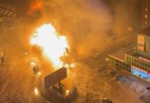 В Улан-Баторе взорвался 60-тонный газовоз (видео)