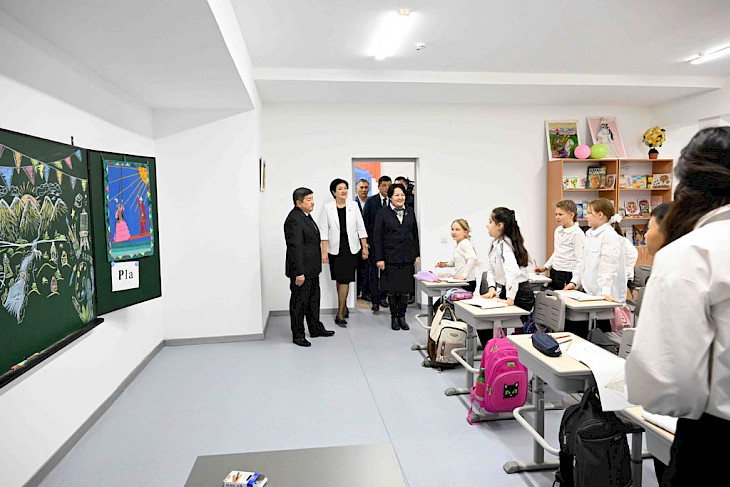 65a4bfadb6edd В Бишкеке состоялось открытие нового корпуса школы №62 