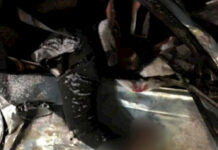 На окраине Бишкека столкнулись грузовик и легковое авто, погиб один из водителей