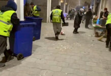 Бишкек: Жаңы жылдык майрамдан кийин аянттан 4 тонна таштанды чыгарылды