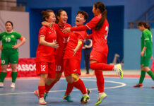 Женская сборная Кыргызстана по футзалу стартовала с уверенной победы на турнире CAFA
