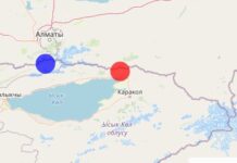 На кыргызско-казахстанской границе произошло землетрясение