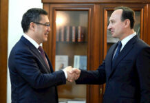 Садыр Жапаров принял посла Беларуси по случаю завершения его дипмиссии в КР