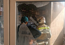 В торговом центре Бишкека произошел пожар