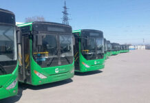 В Бишкек прибыло 35 новых автобусов на газе, еще 465 в пути