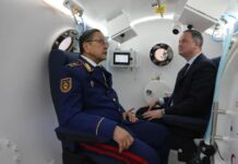 У МЧС Кыргызстана появилась первая водолазная мобильная барокамера