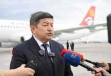 Акылбек Жапаров прибыл в Ташкент с рабочим визитом