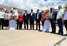 В международном аэропорту «Иссык-Куль» встретили первый рейс из Ташкента