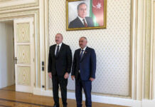 Нурланбек Шакиев Азербайжандын президенти Ильхам Алиев менен жолукту