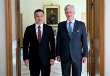 Президент Садыр Жапаров Брюсселде Бельгиянын падышасы Филипп менен жолугушту