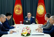 Садыр Жапаров Өзбекстан элчисин дипмиссиясынын аякташына байланыштуу кабыл алды