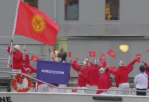 Спортсмены из Кыргызстана на открытии Олимпиады