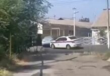 Видео: погоня и жесткое задержание нарушителя ПДД в Кара-Суу