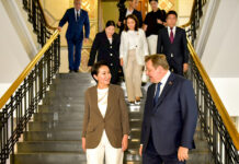 Айгуль Жапарова встретилась с председателем Совета Республики Национального собрания Беларуси