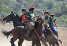 В Чолпон-Ате проходит турнир по кок-бору на Кубок президента