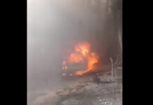 В Бишкеке на автомойке произошел пожар