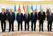 Садыр Жапаров БА мамлекеттеринин жана Азербайжандын мамлекет башчыларынын жолугушуусуна катышты
