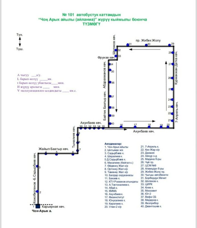 2950918.158b006d3a67b3fa7bc1881245efc7d4 В Бишкеке запускают новый автобус №101. Схема движения