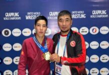 Кыргызстанец завоевал золотую медаль на чемпионате мира по грэпплингу