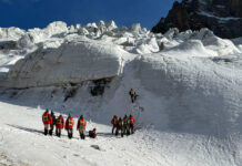 В горах в Чаткале пропали 6 человек, их накрыла лавина