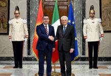 Кыргызстан менен Италиянын президенттери сүйлөшүүлөрдү өткөрдү