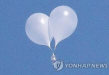 Северная Корея отправила около 40 воздушных шаров с мусором в сторону Южной Кореи