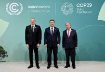 Садыр Жапаров БУУнун конференциясына катышуу үчүн Бакудагы Олимпиада стадионуна келди