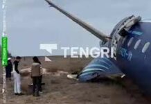 Казакстанда учак кулады: бортунда 70тен ашык адам болгон