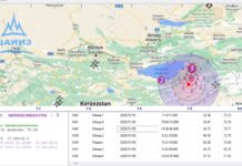 Близ кыргызско-китайской границы зарегистрировано землетрясение магнитудой 4,5