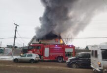 Бишкекте бала бакчада өрт чыкты. Эки бригада өчүрдү