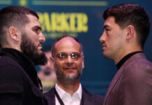 Дмитрий Бивол и Артур Бетербиев провели первую битву взглядов