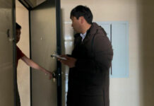 «Тазалык» ишканасынын кызматкерлери карызы бар абоненттер арасында рейд баштады