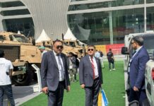 Глава МВД Улан Ниязбеков посетил международную выставку вооружения в Абу-Даби